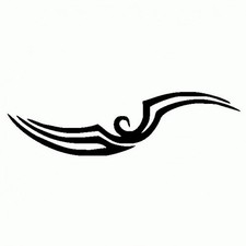 Tribal 3 - Adesivo PreSpaziato - Black - 20cm