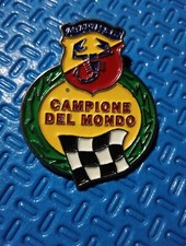 STEMMA ABARTH CAMPIONE DEL MONDO FIAT ABARTH 595 695 850 TC 1000 Originale Epoca