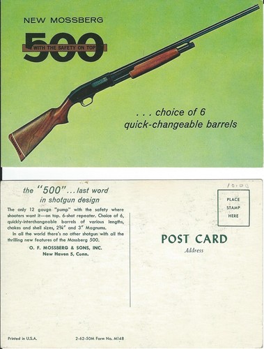 Cartolina mossberg 500 - cartolina,,