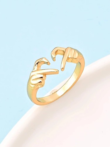 Anello unisex mani gesto - anello,