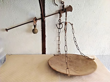 ANTICA BILANCIA PESI DA CORSA CON PIATTO ANTICA STEELYARD ANTICA BILANCIA STADERA