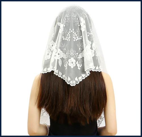 Mantilla velo pizzo - pizzo, per