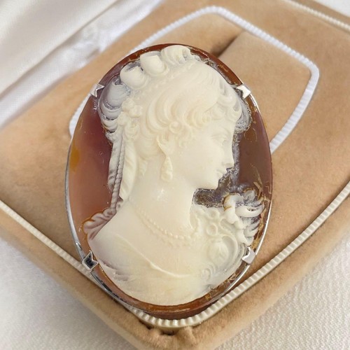 Spilla cammeo vintage gioielli