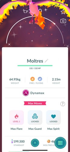 Pokémon shiny dynamax - pokémon, moltres