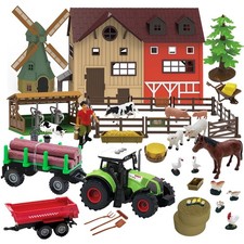 136PCS Farm Animals Toys Set