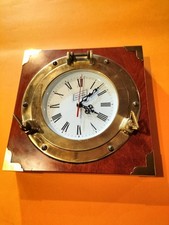 Orologio parete oblò ottone - orologio,