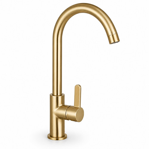 Rubinetto cucina oro satinato - oro,