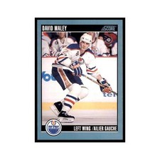 1992 Score Canadian David Maley Edmonton Oilers #370