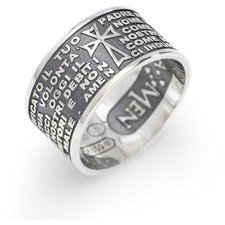 Anello padre nostro preghiera - anello,