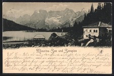 Misurina, Lago di Misurina e Albergo Misurina, cartolina 1898 