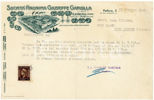 1946 padova società anonima - 1946,