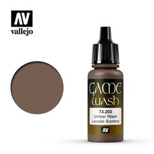 VALLEJO GAME COLOR WASH 73203 UMBER WASH 17ml (vernice acrilica)