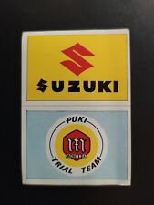 FIGURINA  AUTO E MOTO SUPER RAF 1972 STEMMA SUZUKI/PUKI n. 88A 88B NUOVA