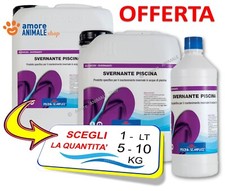 LAPI - SVERNANTE → 1 / 5 / 10 kg -  TRATTAMENTO INVERNALE per ACQUA PISCINA