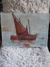 MELINK VECCHIA Olio Su Tela