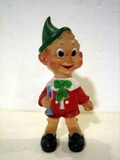 PINOCCHIO LEDRA raro personaggio in gomma produzione anni '60 altezza 38 cm.