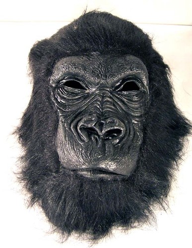 Maschera gorilla peluche - maschera,