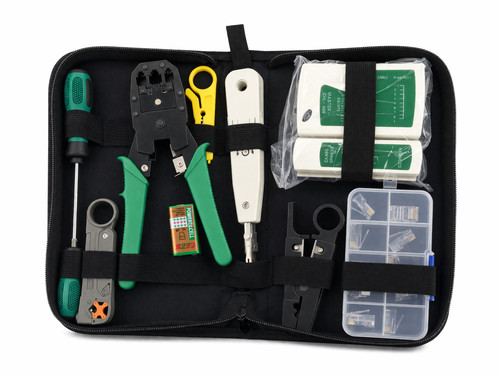 Kit crimpatrice rj45 tester - +,