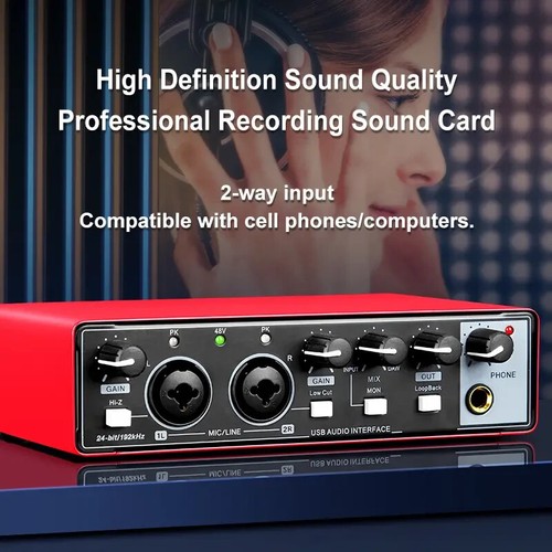Scheda audio canali rossa - 2,