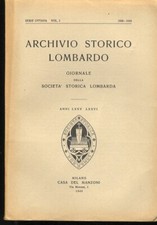 ARCHIVIO Storico Lombardo