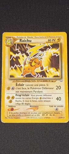 Raichu rare carte - -,