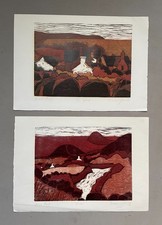 Paesaggi, coppia serigrafie