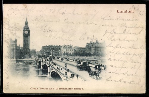 Cartolina londra torre - cartolina,