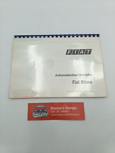 Manuale cambio automatico fiat - cambio,
