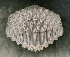 Lampadario Mid-Century in cristallo, plafoniera a tartaruga , anni '60