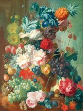 Quadro Vaso con Frutta e Fiori