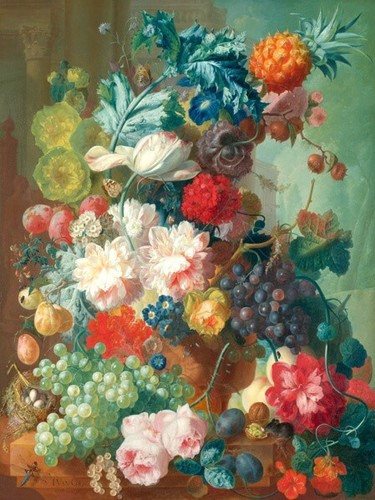 Quadro vaso con frutta - con, e
