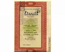  ETERNIT  * AZIONE VINTAGE  DI UN NOME  FAMOSO NELL' EDILIZIA ANCHE PER I DANNI