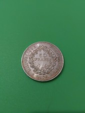 Moneta Argento 50 Franchi Francia (Quinta Repubblica) 1978 Peso 30,1g