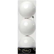 PALLE DI NATALE PLASTICA 10CM
