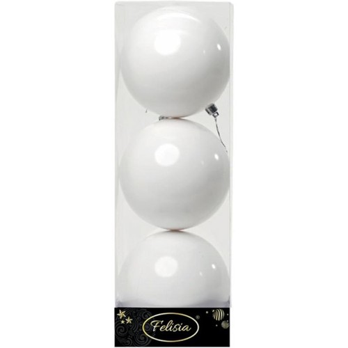 Palle natale plastica 10cm - natale,