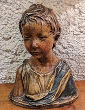 Ancienne sculpure polychrome