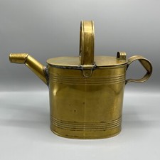 Antica annaffiatoio ottone brocca acqua vittoriana edoardiana John Marston JM inglese