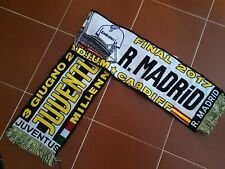 SCIARPA CALCIO FINALE CHAMPIONS LEAGUE CARDIFF JUVENTUS JUVE REAL MADRID 