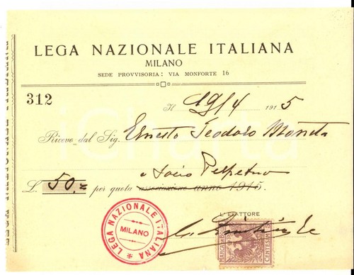 1915 milano lega - milano, nazionale