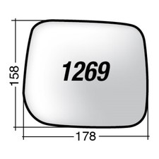 Vetro SPECCHIO RETROVISORE Sinistro SX HYUNDAI GALLOPER 1997-2003