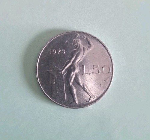 Moneta lire del - 50, 1975