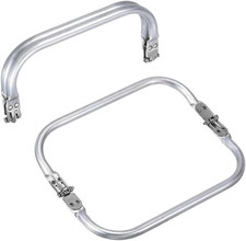 2 Pezzi Chiusura Borsa Uncinetto 19 Cm, Chiusura per Borsa Clic Clac, Borsa a Fo