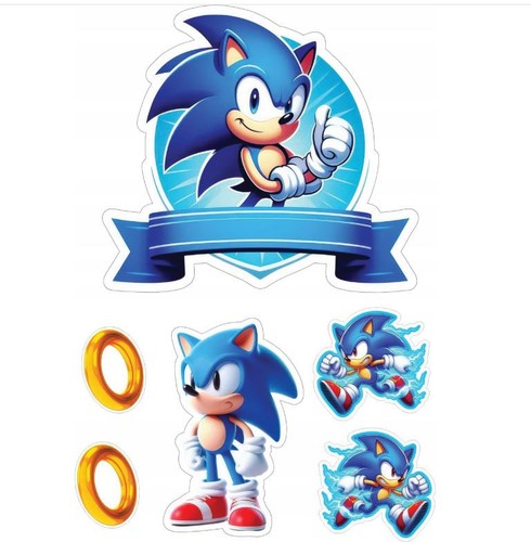 Sonic riccio blu commestibile - sonic,