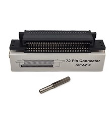 Connettore Nes 72 Pin Ricambio Lettore Cartuccia cassetta nintendo più chiavetta