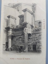 Cartolina Antica Roma Tempio