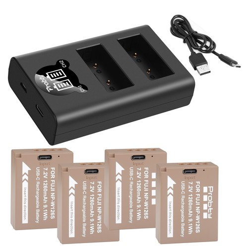 W126 batteria caricatore - np-w126,