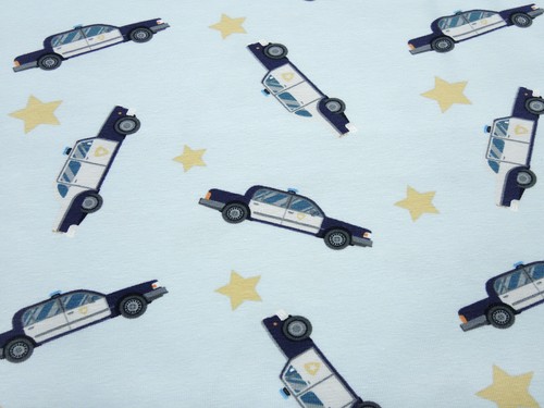 Tessuto cotone jersey polizia - cotone,