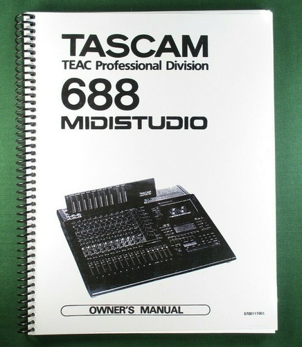 Tascam 688 midistudio manuale - tascam,