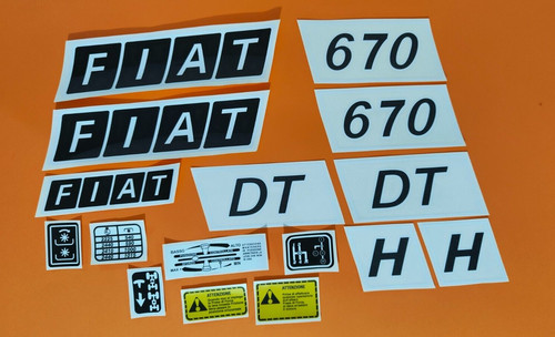 Adesivi decalcomanie fiat 670 - decalcomanie,