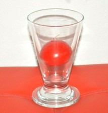 Portacandela a forma di Bicchiere in Vetro Portalumino - Vintage Anni 80